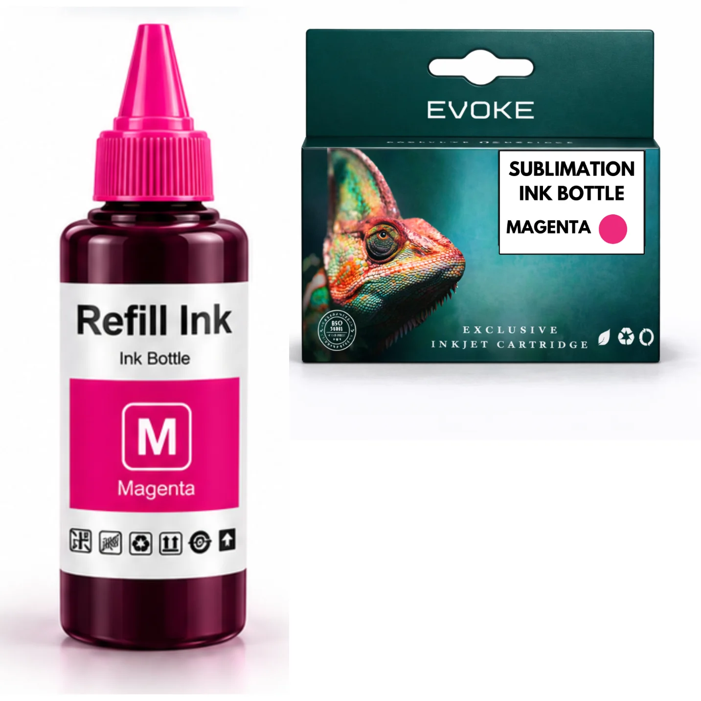 Evoke Compatibele Sublimatie-inkt voor Epson Ev-Sublm-100Ml-Magenta Magenta 100 ml