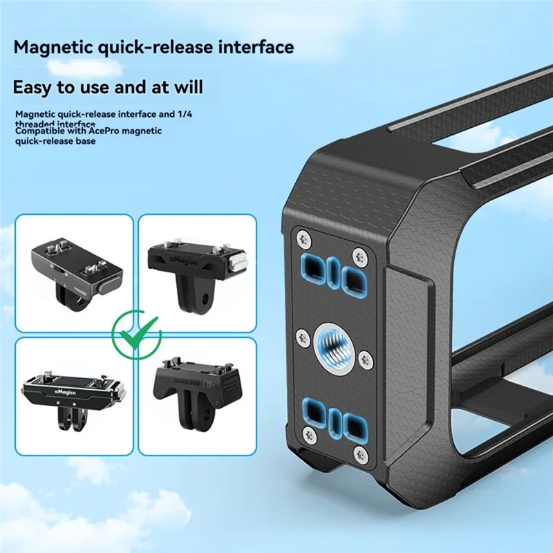 JABS-пластиковая рамка для Insta360 X5 Cage, быстросъемный защитный корпус, аксессуары для экшн-камеры