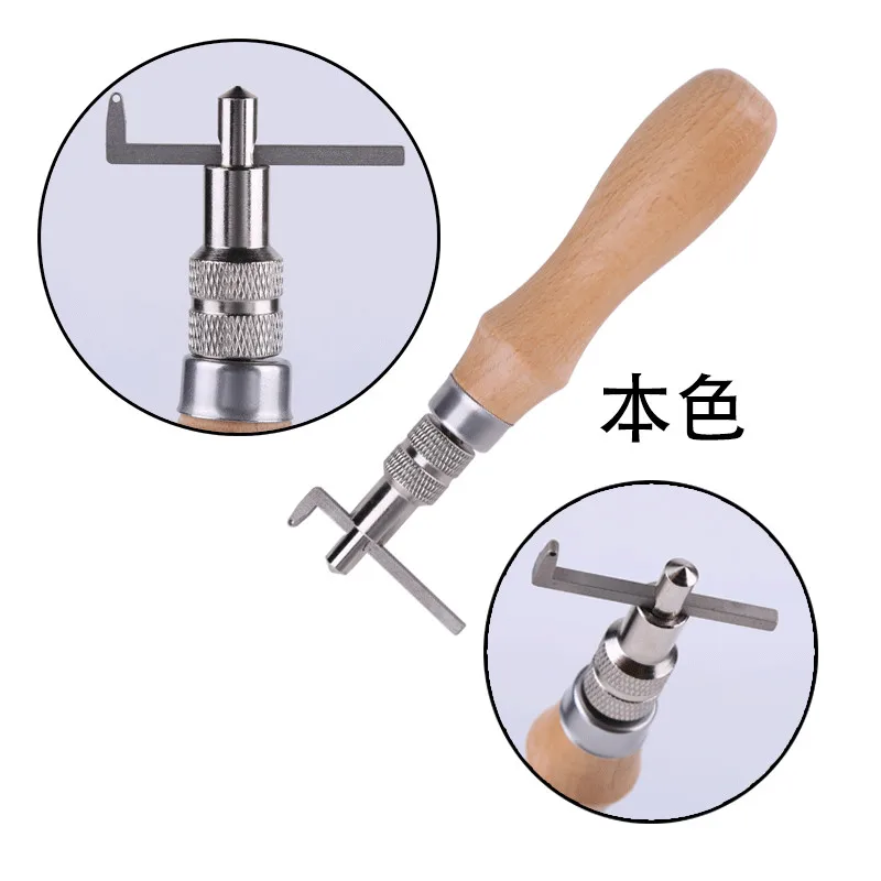 Adjustable Leather Edge Stitching Groover Leathercraft Groove Gouge DIY Tool 3mm