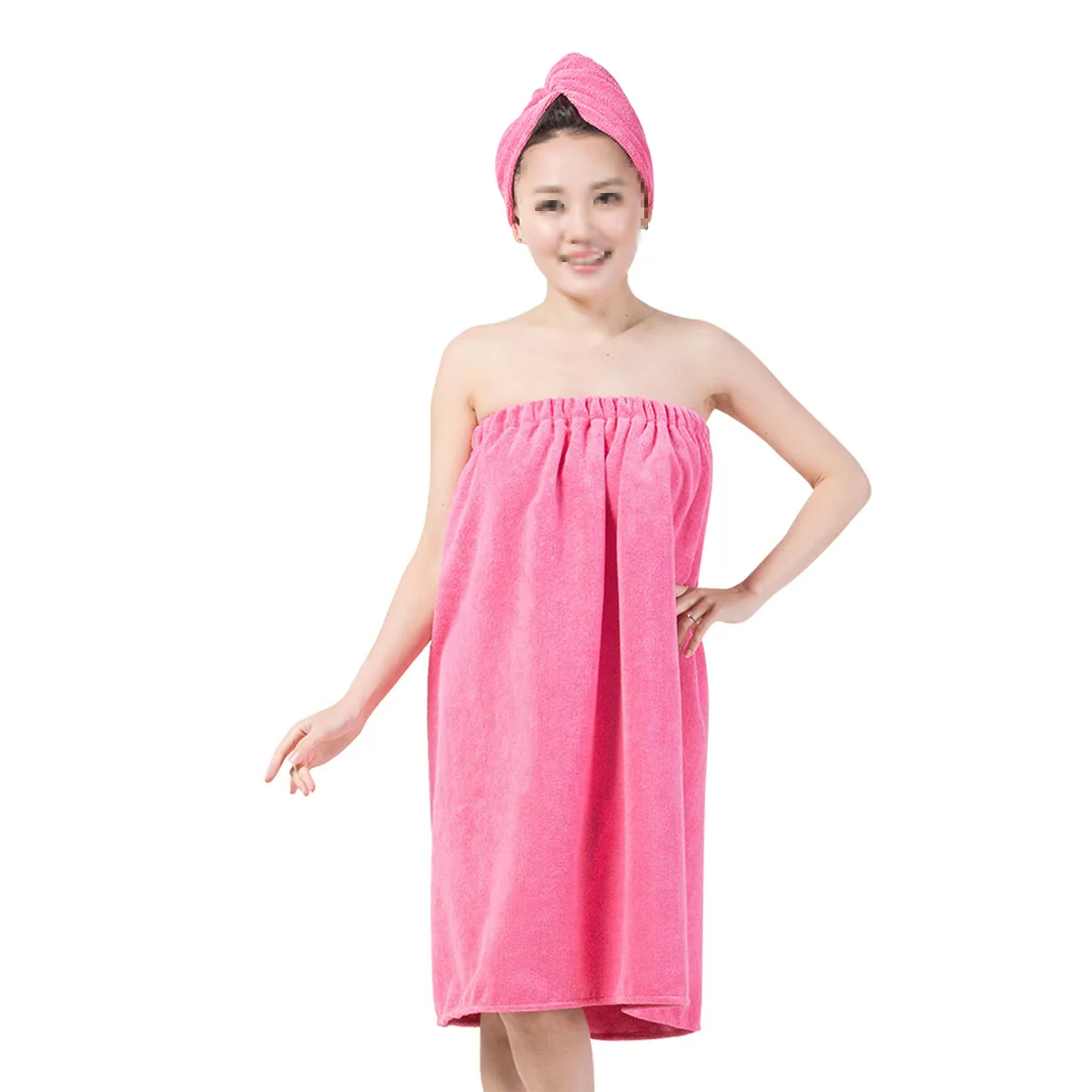

Women Shower Towel Hair Drying Cap Soft Absorbent Bath Wrap Microfiber Hair Wrap Touch Fastener Closure Quick Dry Comfortable