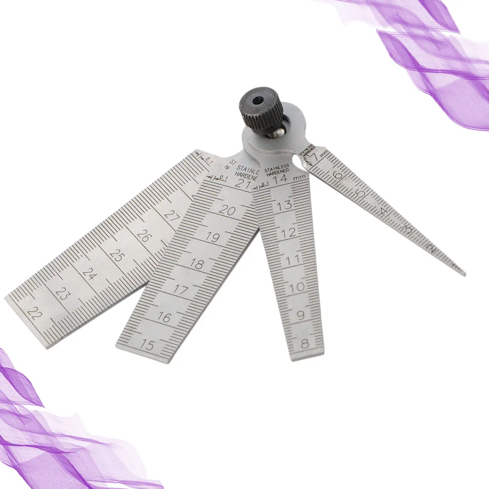 

4pcs Tapered Gage Ruler Stainless Steel Feeler Gauge For Cylindrical Bore Measurement Durable Welding Taper Gauge Instrument