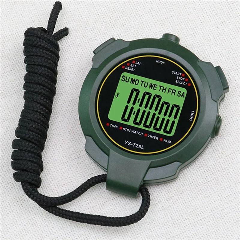 ABDE-30H Хронометр Ручной карманный секундомер Точность 0,01S Профессиональный цифровой спортивный секундомер ЖК-секундомер