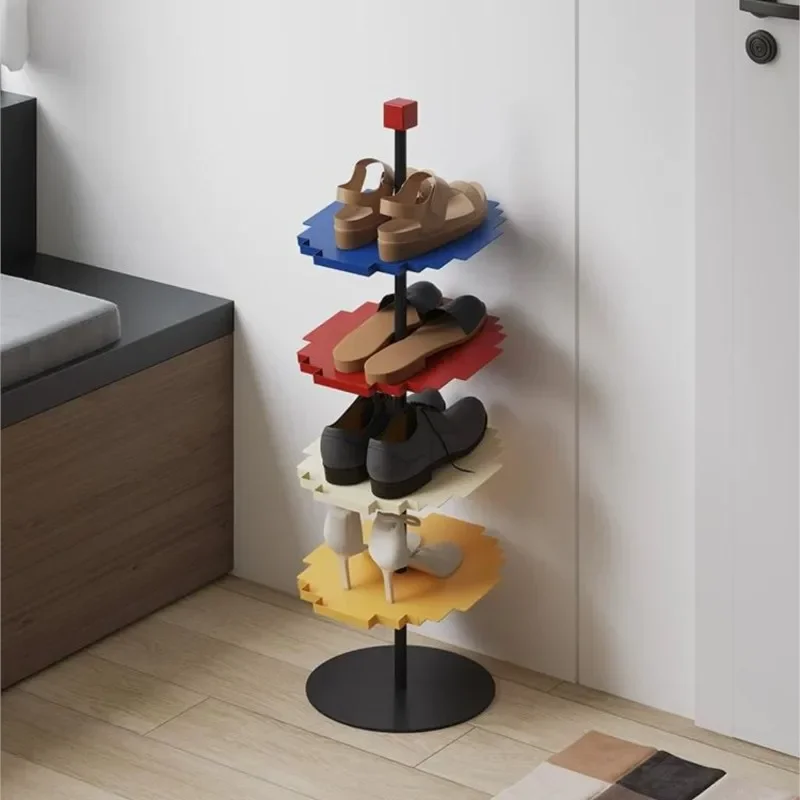 Household Shoe Rack Small Narrow Door Entrance Shoe Rack Indoor Multi-layer Small Slippers Floor Storage Shelf