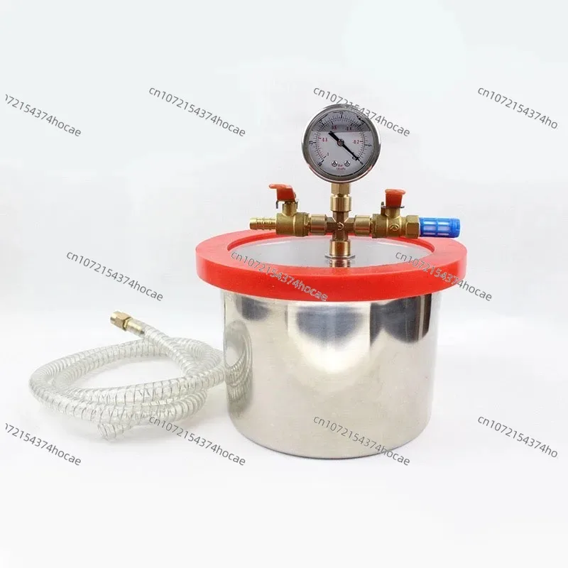 

NEW Vacuum degassing chamber 3L stainless steel 20CM diameter epoxy resin vacuum defoaming barrel 12MM thickness acrylic cover
