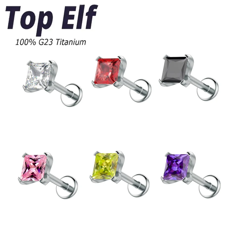 

2024 Fashion Body Jewelry G23 Titanium Earring Set For Women Labret Lip Tragus Cartilage New Septum Piercing Earrings