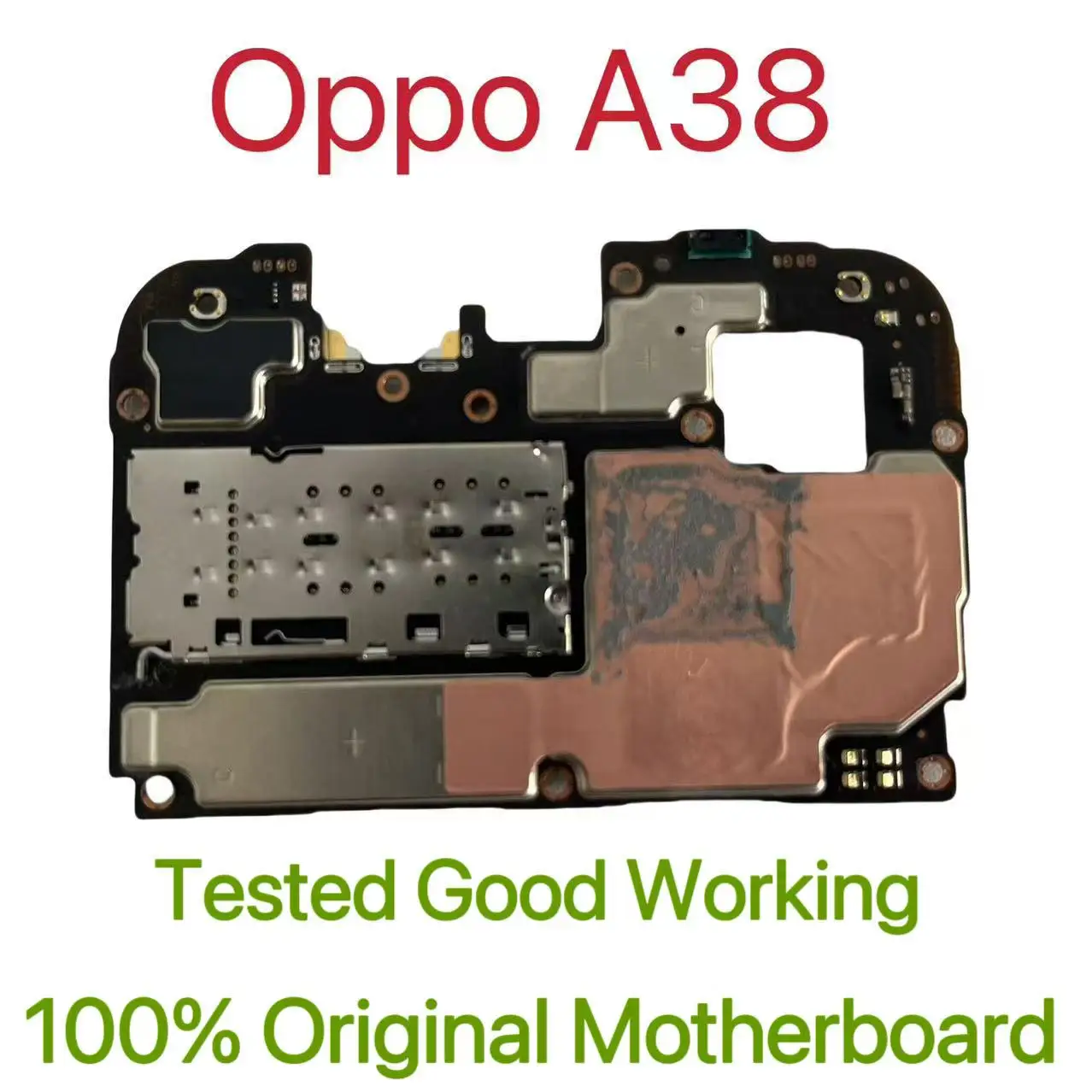 Global Version Original Unlocked Motherboard for Oppo A38 Good Work Fully Tested Circuit Plate Main Logic Board for Oppo A38