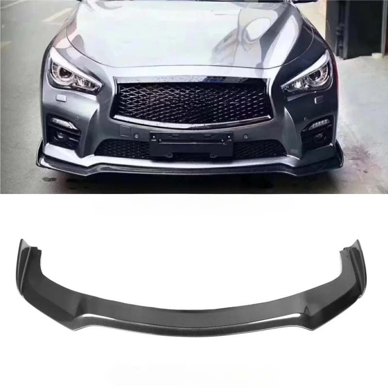 

Для Infiniti Q50 Q50L 2014-2017: 100% карбоновый сплиттер переднего бампера