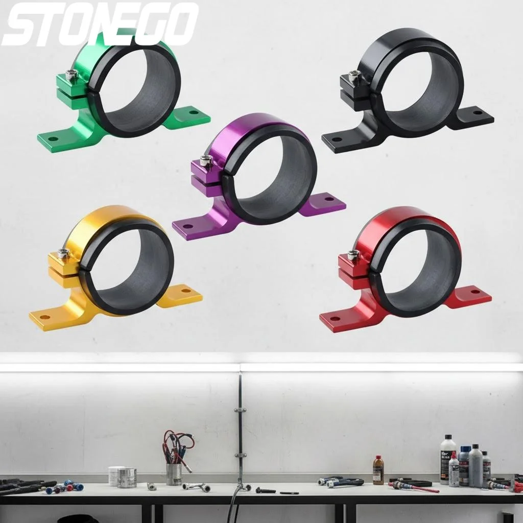 

Universal 50mm Aluminum Oil Pump Bracket Fuel Pump Mounting Lightweight Durable Suspension Steering System