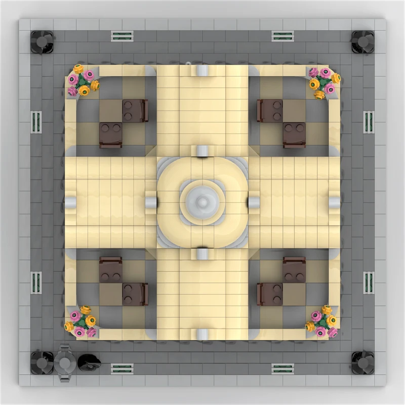 Blocs de construction de rue ville détaillés, 2335 pièces, Kit de briques Moc, grand modèle Architectural N. IV, article de collection à affichage impressionnant