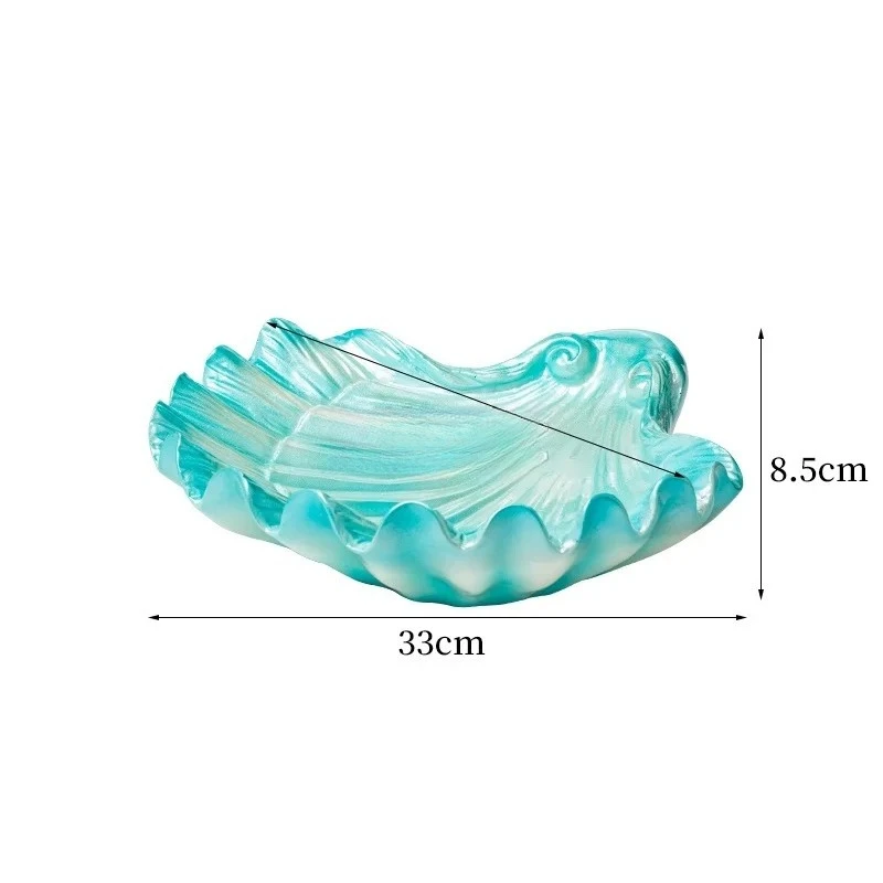 Seafood sushi Platter tray Salmon Sashimi Plate Dry Ice Artistic Conception Dish and Tableware Big Shell Sashimi Plate Ice Plate