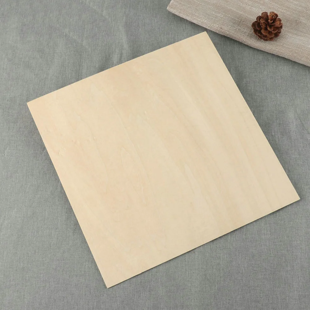 

5pcs 3Mm Basswood Sheets Unfinished Wooden Boards For Diy Crafts Smooth Planks Free Of Burrs Suitable For Carving Painting