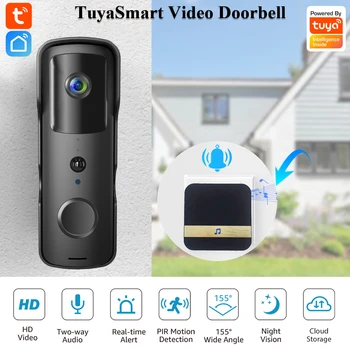 Tuya Video Deurbel Digitale Visuele Intercom Wifi Outdoor Deurbel Waterdichte Wifi Deurbel Camera Smart Home Security Camera