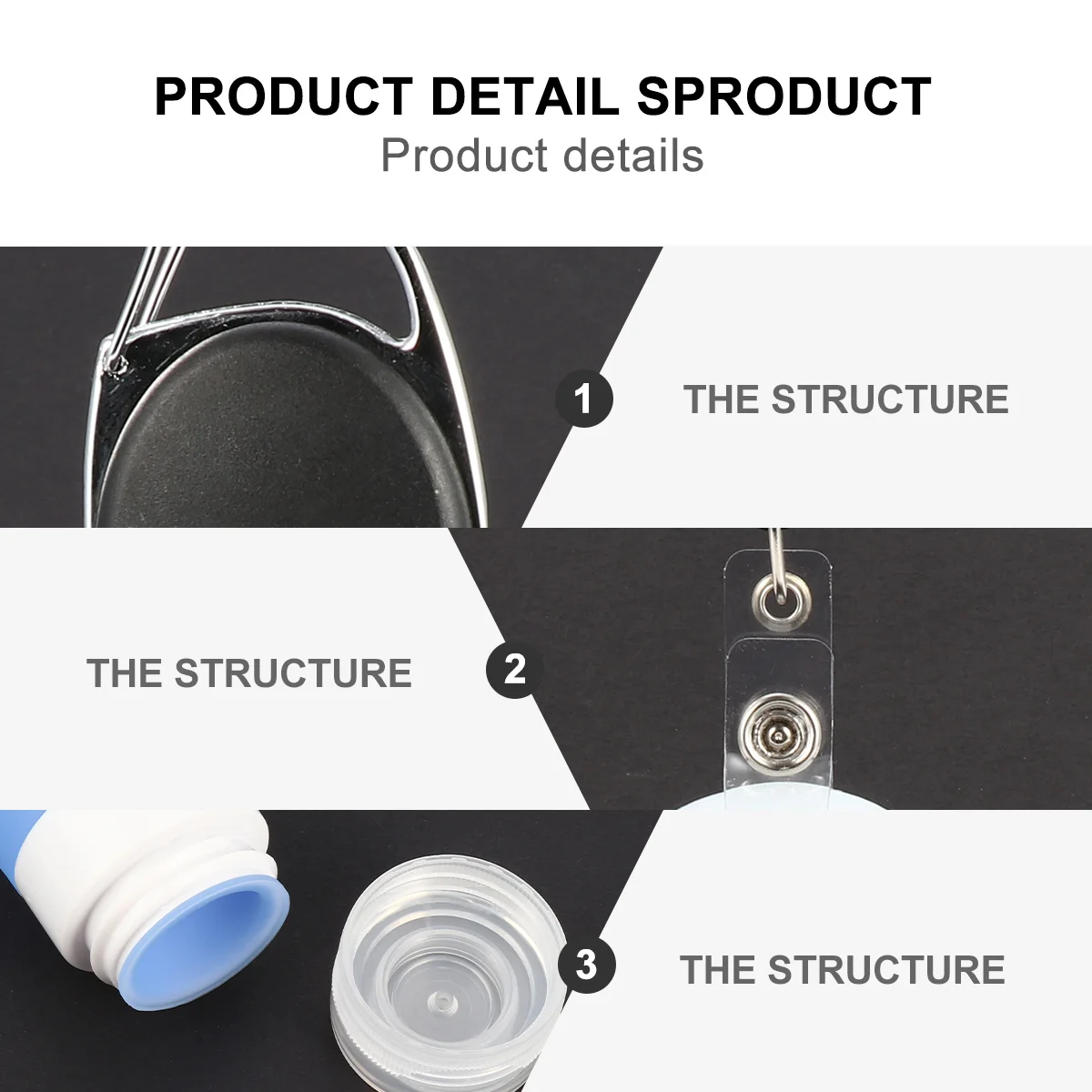 

3Pcs Travel Bottle Set Silicone Portable Dispenser 38Ml Refillable Leak-Proof for Shampoo Lotion Bath Oil with Hanging Loop