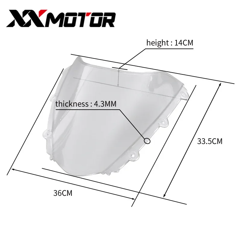 Windshield Windscreen shroud Fairing For HONDA CBR1000 2004 2005 2006 2007 CBR1000RR 04 05 06 07 CBR 1000 RR Accessories