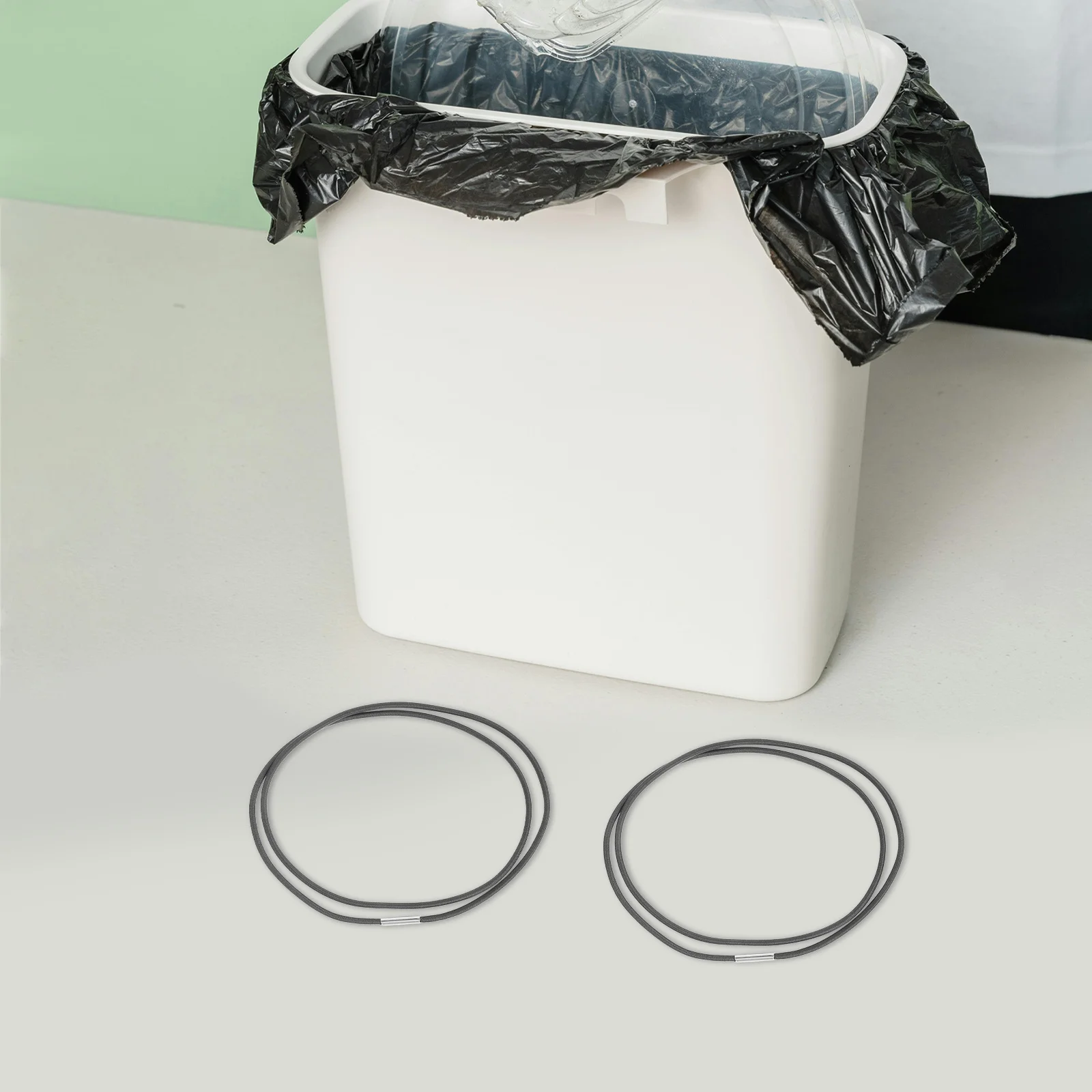 

3Pcs Elastic Garbage Can Bands Heavy Duty Stretchy Trash Bag Holder for Home Kitchen Office Non Slip Reusable Fixing Strap