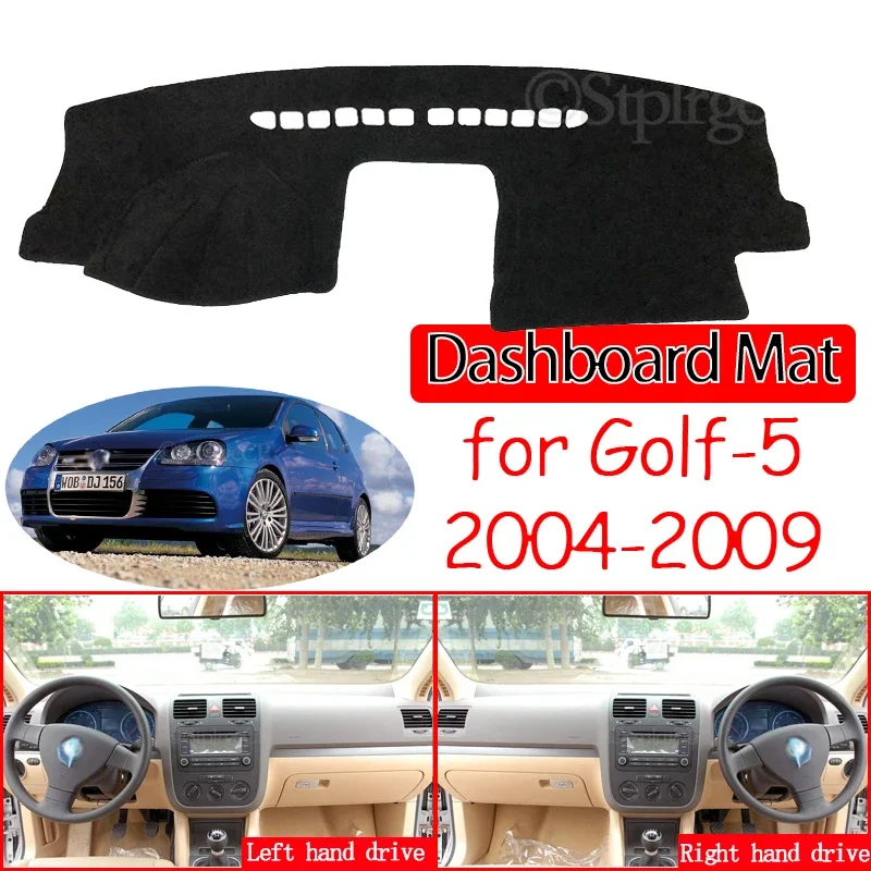 Anti-Slip Mat Dashboard Cover Pad SunShade Dashmat Carpet Accessories 2005 2006 2008 for Volkswagen VW Golf 5 MK5 2004~2009 1K