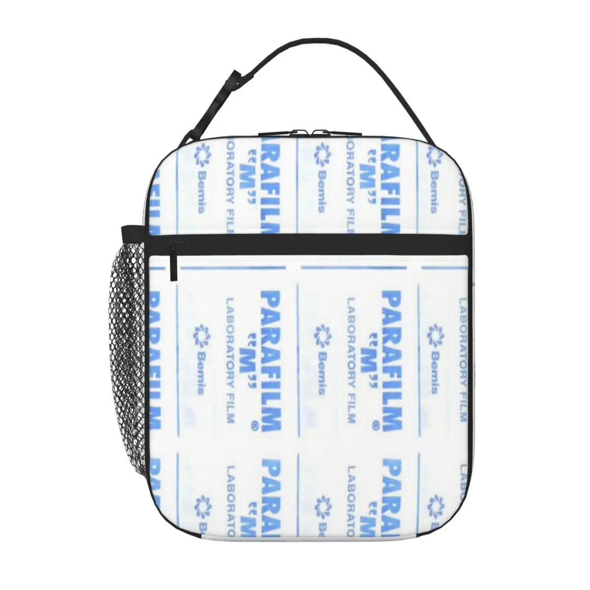 Hot Sale Parafilm Is A Lifesaver Canvas Texture Lunch Handbag Campus Lunch Insulated Snack Tote