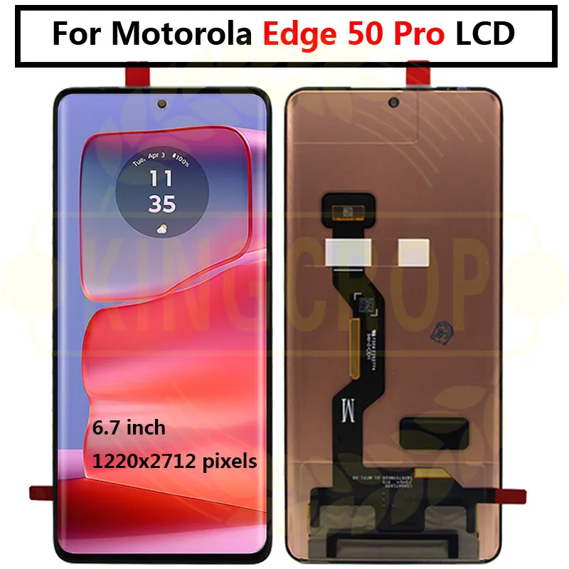 6.7\'\' original for Motorola Edge 50 Pro lcd display with touch screen digitizer Assembly for moto edge 50 pro lcd display