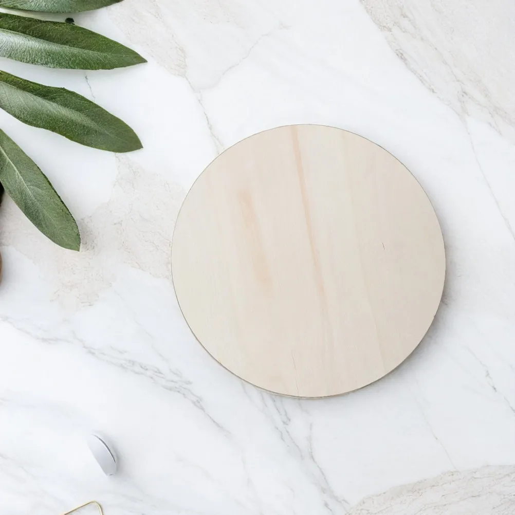 10Pcs Unfinished Round Wood Discs Smooth Surface Suitable for DIY Painting Craft Circles Home Decoration Wooden Blanks