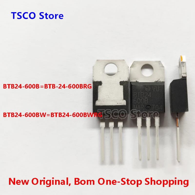 (10 partes/lote)  BTB24  BTB24-600B  BTB24-600BRG   BTB24-600BW  BTB24-600BWRG  25A/600V     Novo Diodo TRIAC Original