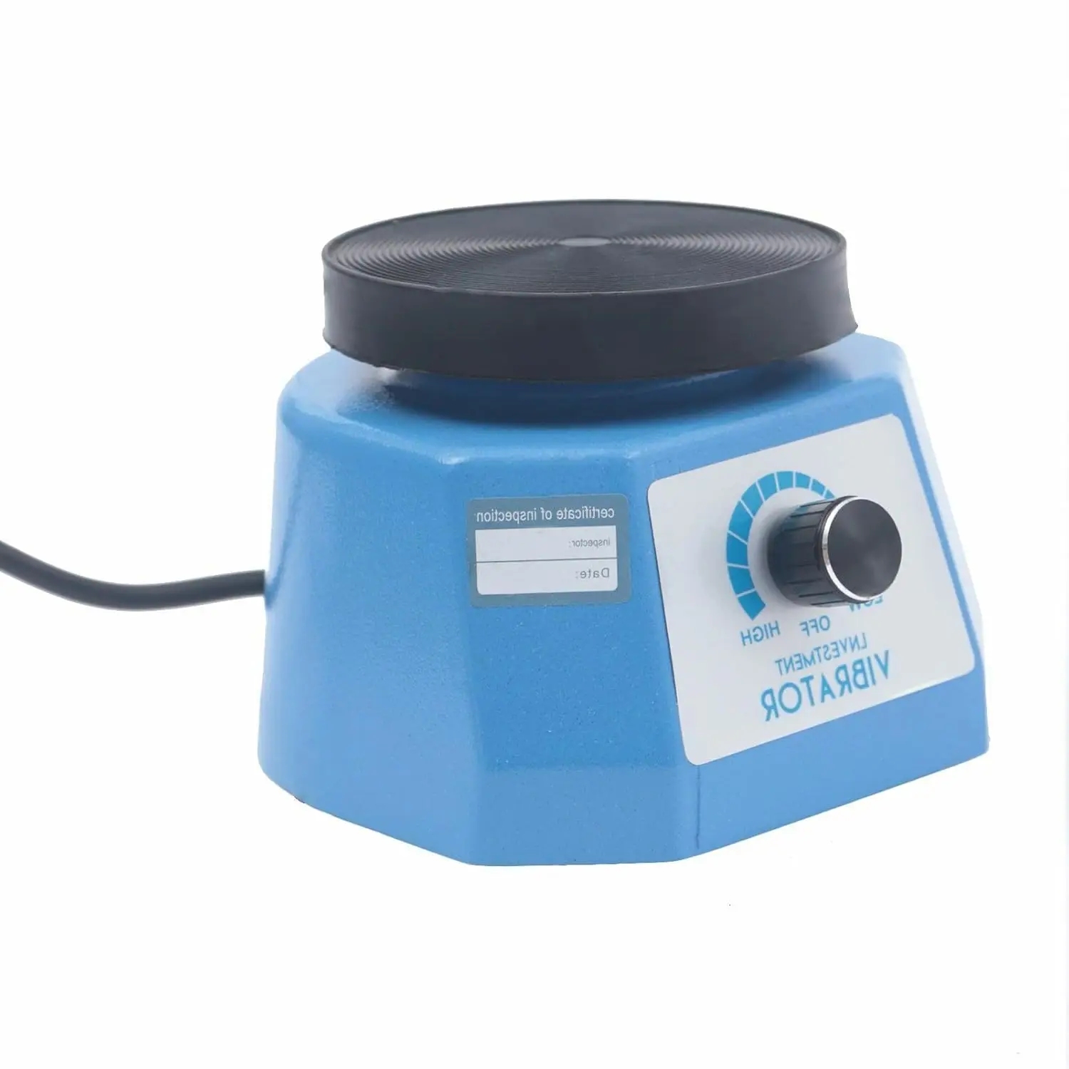 Dental Vibrator Variable Oscillator 100 W Round Plaster Vibrator 4 Inch Round Vibrator Dental Technology Plaster Vibrator