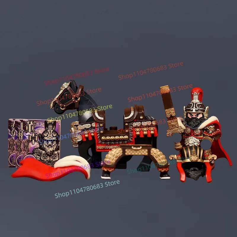 

MOC Building Blocks Mini Figure Dong Zhuo Assembly Model Display Anime Cartoon Decorative Toy Holiday Gift Collectible