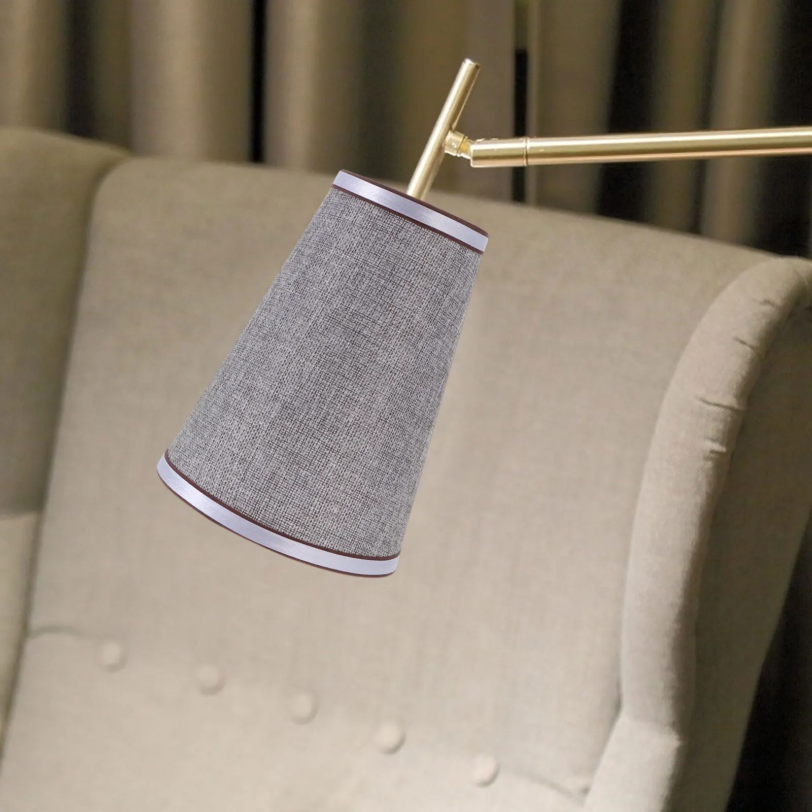 

E14 Lamp Shade Durable Cloth Cover Fabric Clip Lamp Accessories Home Hotel Decoration Eye Protection Living Room Dining Room