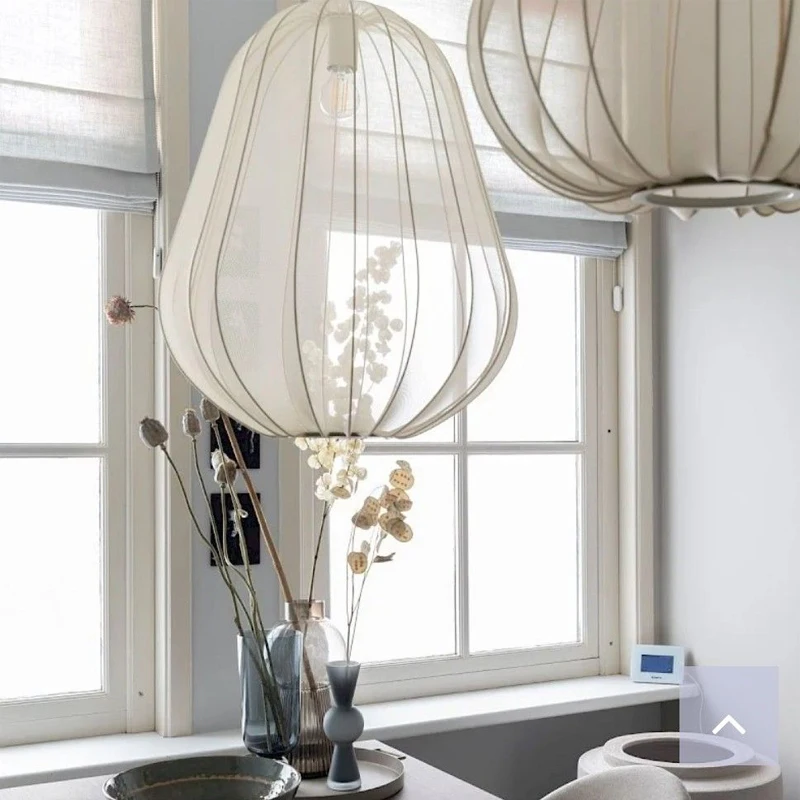 Nordic Creatieve Kroonluchter Lantaarn Moderne Ballon Hanger Woonkamer Slaapkamer Trap Gangpad Restaurant Stof Lamp