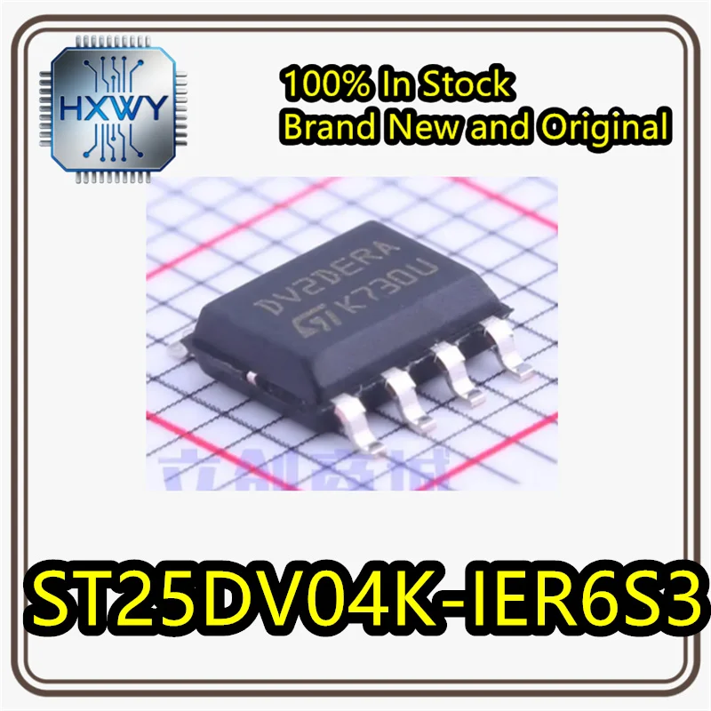 (10/50 pieces) Original ST25DV04K-IER6S3 ST25DV04K DV2DER8 SOP-8 4-Kbit chip with I²C interface for fast transmission mode