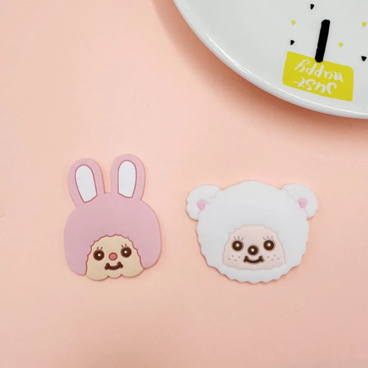 Cute QiQi soft rubber sticker headband headphones case fridge magnet hair clip DIY creative accessories