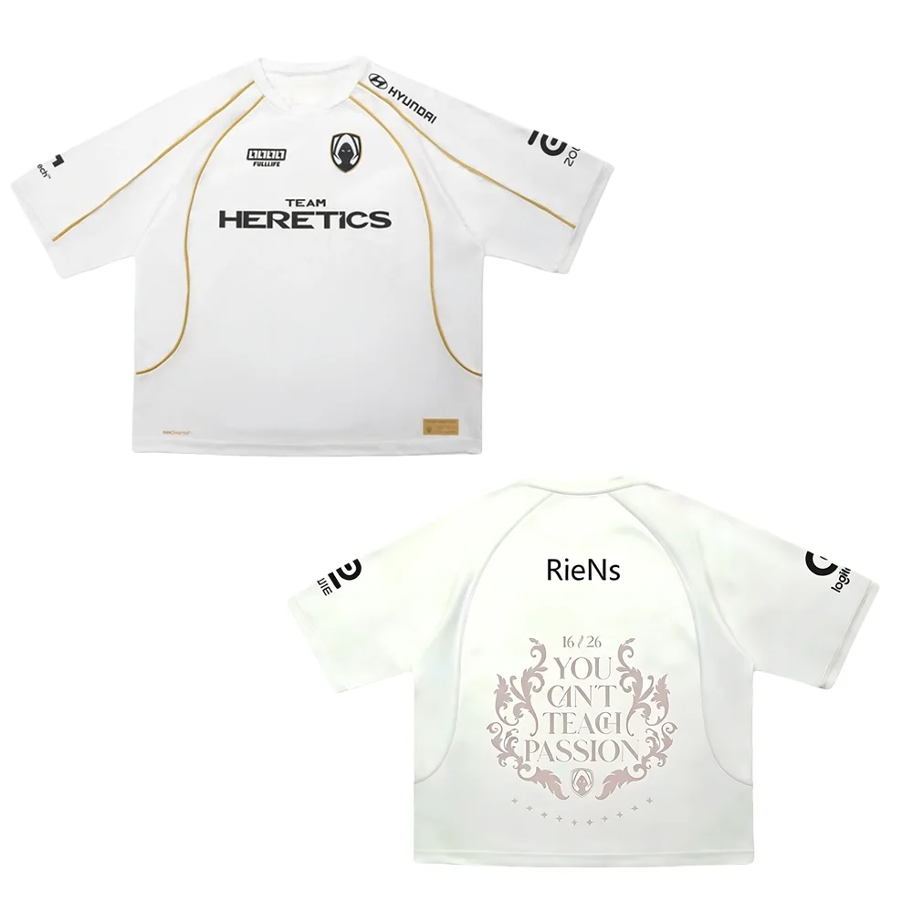 Neues 2026 Uniform Team Heretics Trikot Herren Mode Schnelltrocknend E-Sport Club Fans T-Shirt LEC Spiel-T-Shirts Streetwear Weiße Oberteile Kinder – Detail 7
