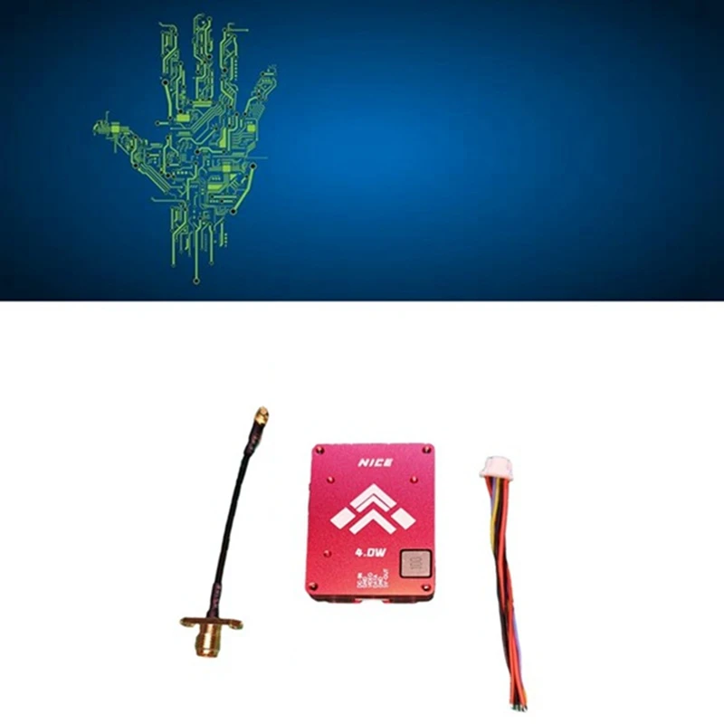 4 Вт 5,8G VTX 4000 МВт 64-канальный FPV видеопередатчик RFPA5542 Усилитель для FPV RC Дрон дальнего действия