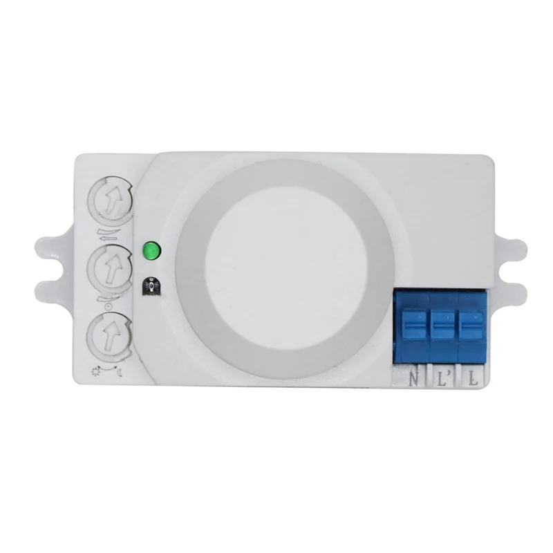 Microwave Sensor Switch 5.8GHz Radar Sensor Switch 360 Degree Radar Motion Sensor Light Switch Body Motion Detector