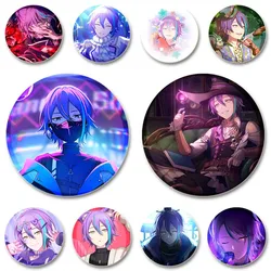 Broches de dibujos animados Kamishiro Rui, insignia de personas de juego de Cosplay, plástico hecho a mano para sombrero, cuello, ropa, accesorios de joyería, 32/44/58mm