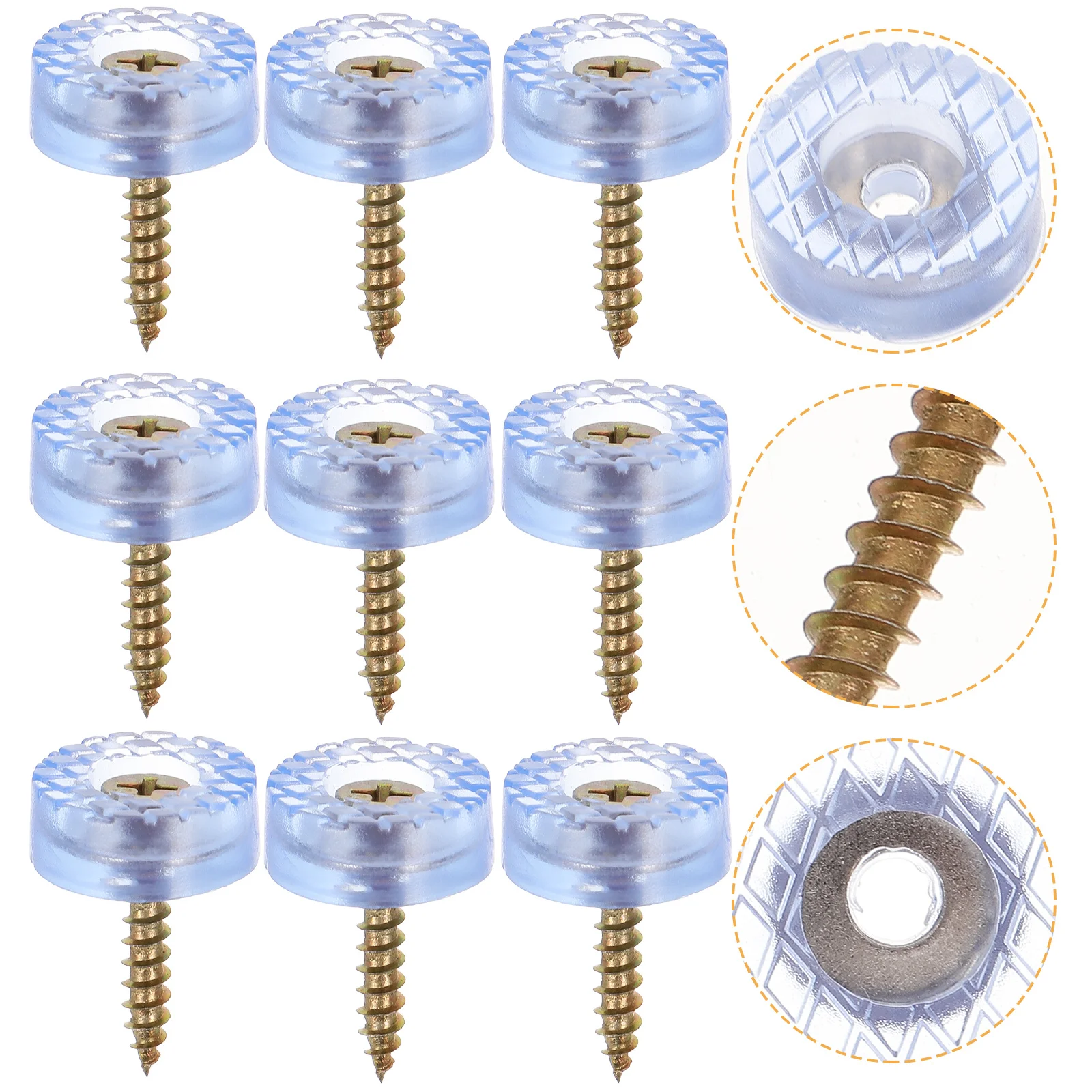 

20 шт. привинчивающиеся мебельные ножки, резиновые нескользящие колпачки для ножек для стула, стола, шкафа, устойчивые к царапинам ножки разделочной доски