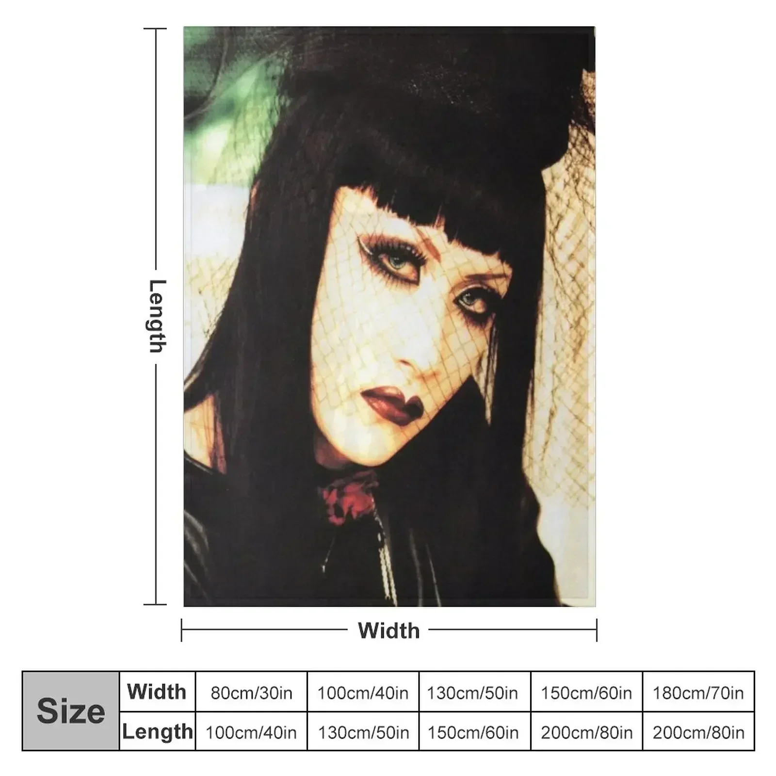 MALICE MIZER - Mana (Mana-Sama) - Japanese Visual Kei Band Throw Blanket Thins Sofa Throw Quilt Hairy Blankets