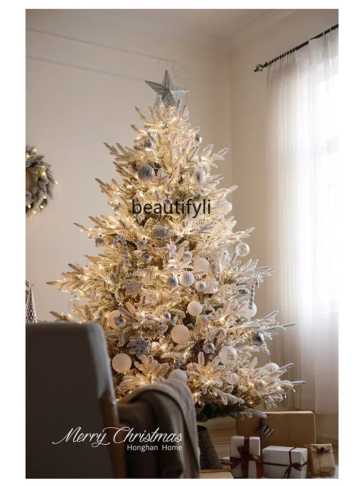

Household Christmas tree window Large pe snow Christmas tree Christmas decoration scene arrangement A50