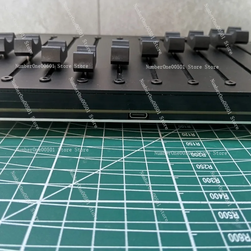 10 قنوات USB MIDI Fader وحدة تحكم قابلة للتخصيص CC رسم خرائط DAW سطح التحكم لـ Ableton FL Studio Logic Pro