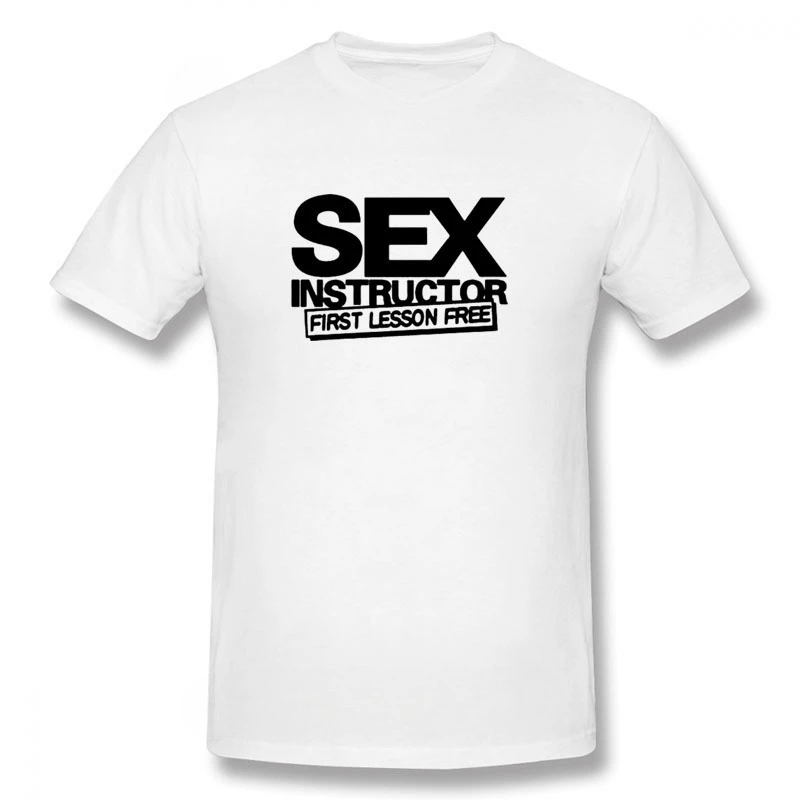 Sex Instructor Funny Creative Mens Men T Shirt Novelty Short Sleeve O Neck Cotton Casual T-shirt Top Tee