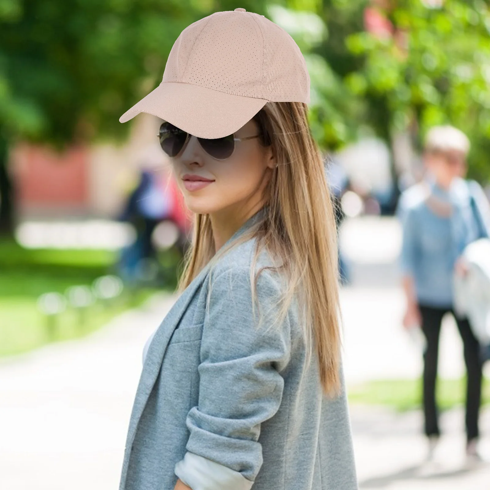 หมวกเบสบอลกันแดดแห้งเร็ว ระบายอากาศได้ดี เหมาะสำหรับวิ่งกลางแจ้ง ปรับขนาดได้ สำหรับผู้ชายและผู้หญิง ป้องกันรังสียูวีในฤดูร้อน