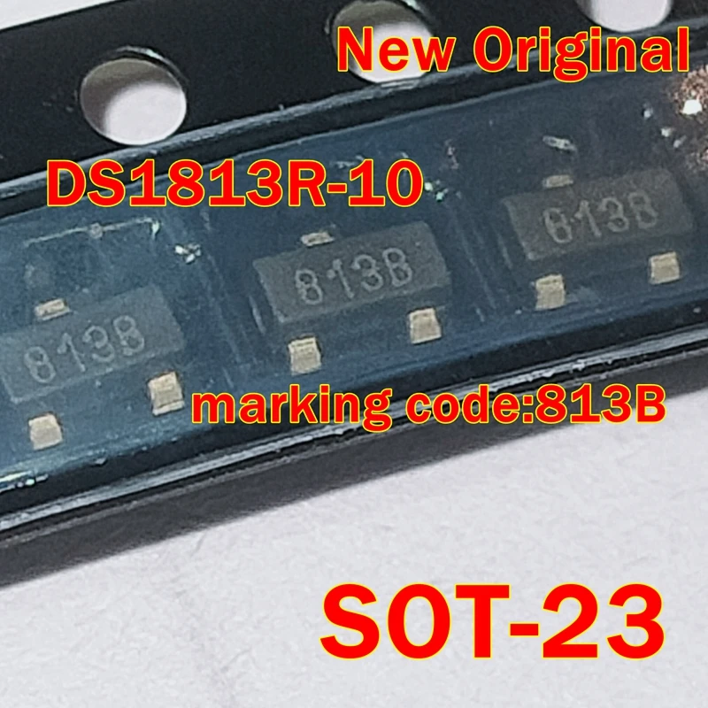 1Pcs to 50Pcs Ds1813R-10 Sot-23 Marking Code:813B New Original Power Supply Support Circuit, Fixed, 1 Channel