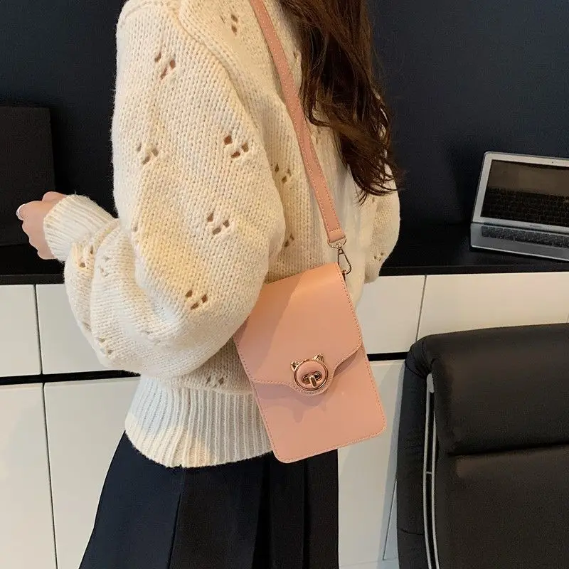 

JIAERDI Korean Style Cute Lock Shoulder Bag Women Exquisite Square Leather Crossbody Bag Ladies Fashion Premium Simple Purse New