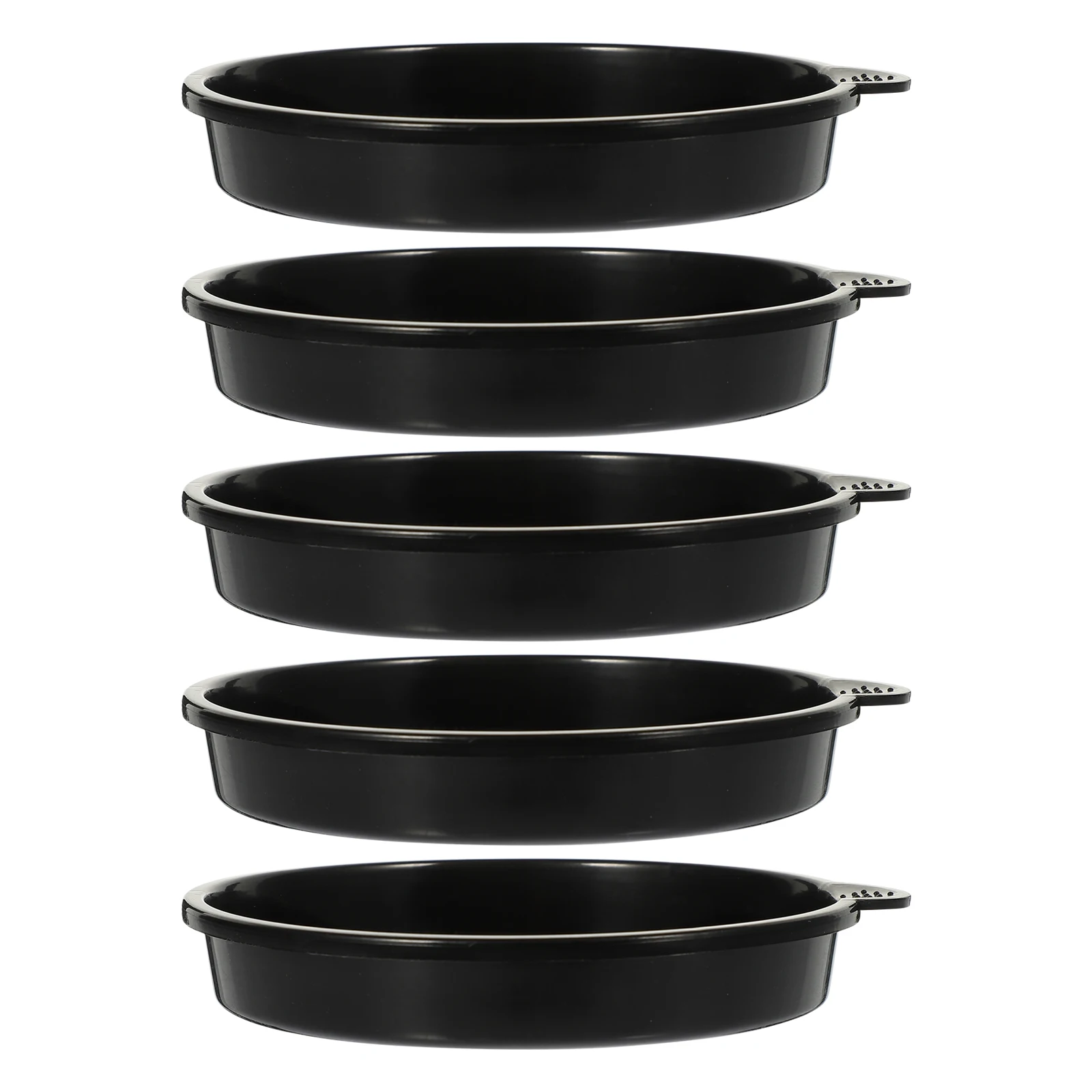 

5 Pcs Flower Pot Saucer Premium Resin Durable Trays Water Proof Multi Use Gardening Accessories Planter Plates