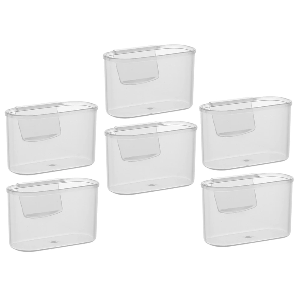 

6Pcs Mini Hanging Storage Box Fridge Side Door Organizer Clip-on Sauce Bag Holder Small Refrigerator Side Box Fridge Organizer