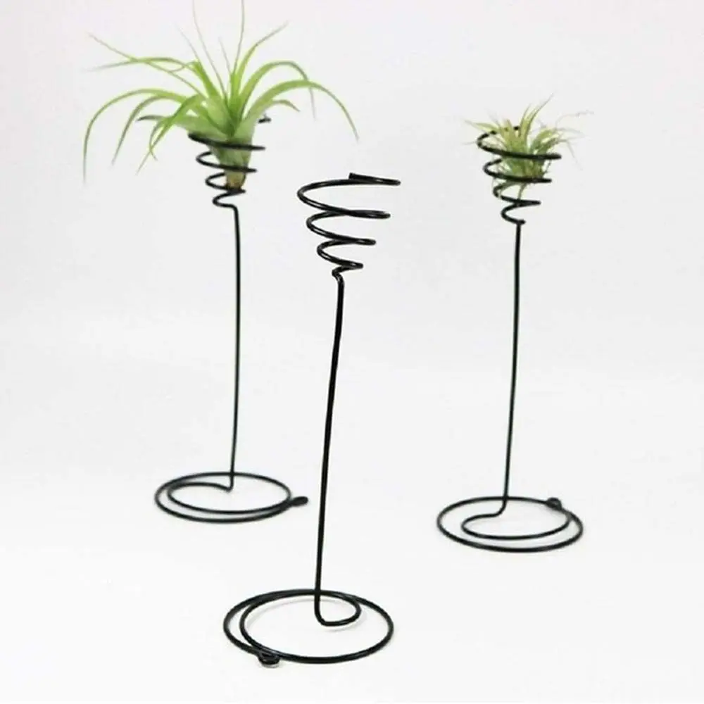 

Iron Mini Holder Vase Display Rack Balcony Plant Pot Container Garden Supplies Air Plant Pot Stand