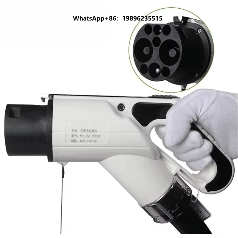 GB/T 125A EV Charging Cable Male Plug Connector for Electric Vehicle 1M
