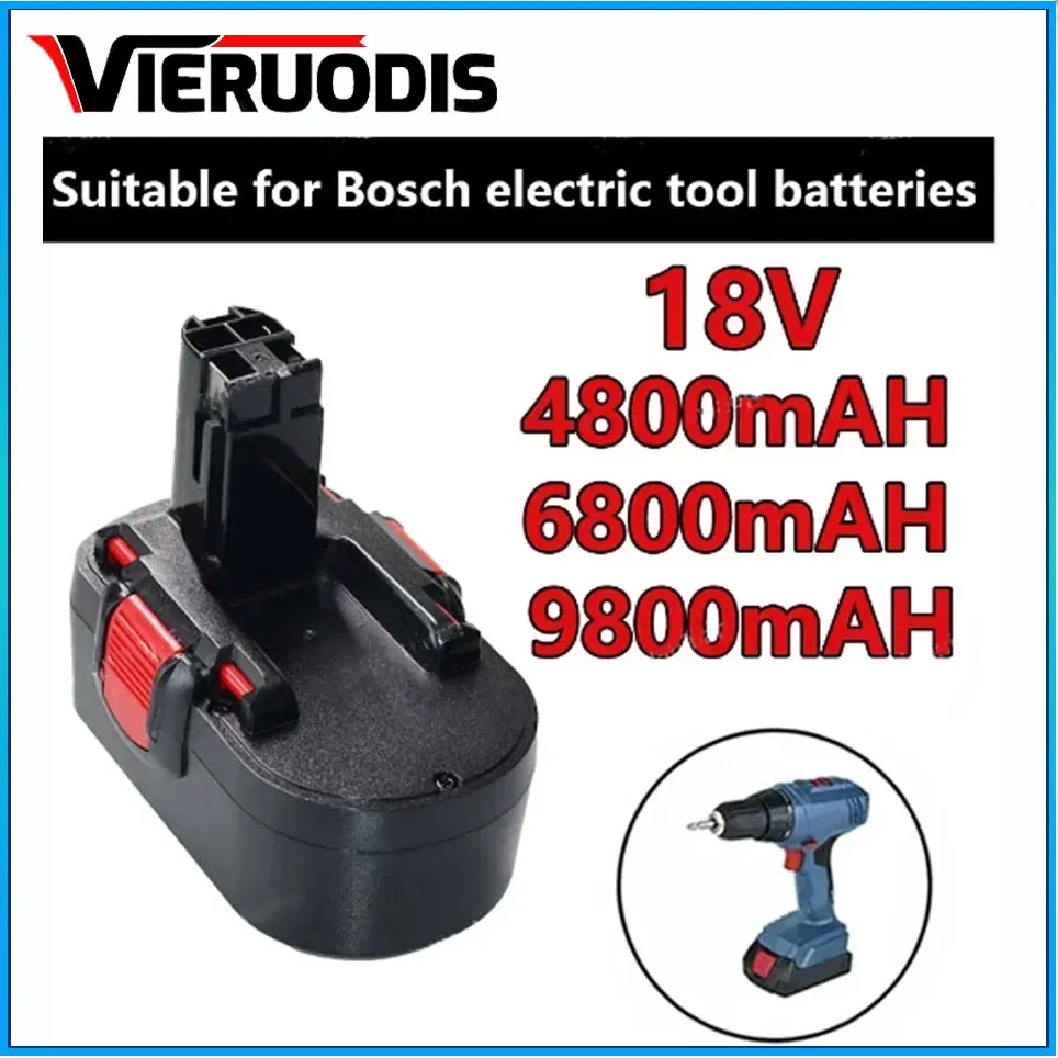 

Для Bosch 18 V 6.8AH 9.8AH ni-mh аккумуляторная батарея для Bosch BAT025 BAT026 BAT160 2607335735 2607335277 PSR18 VE-2 GSR18