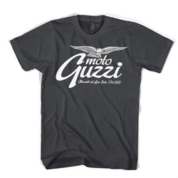 Camiseta de algodón con estampado para hombre y mujer, camisa divertida de Moto Guzzi Mandello Lario, novedad