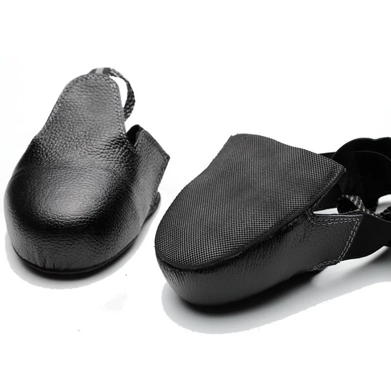 Smash-proof Labour Safety shoes covers Anti-smash Steel-toed toe Protective leather Workplace Visitor