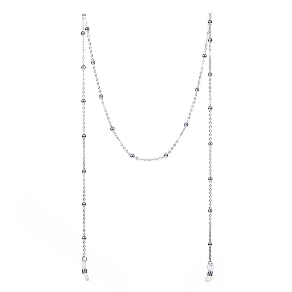 2 pièces femmes mode collier chaîne de lunettes lunettes perlées lunettes de lecture chaîne cordons lunettes de soleil support sangle lanières pour dames